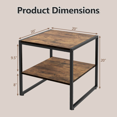 17 Stories Kornokipos Metal Nightstand & Reviews Wayfair Canada
